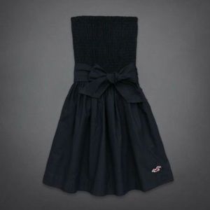 Hollister Strapless Blue Dress